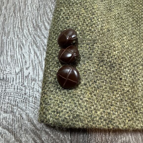 VTG 46 R Triona Green Donegal Tweed Wool Blazer Ireland - Picture 5 of 15